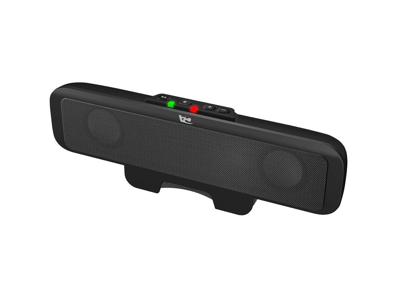 Alt View 10. Cyber Acoustics - Cyber Acoustics Compact USB Speaker Bar with Integrated Monitor Mount (CA-2890) - Black.