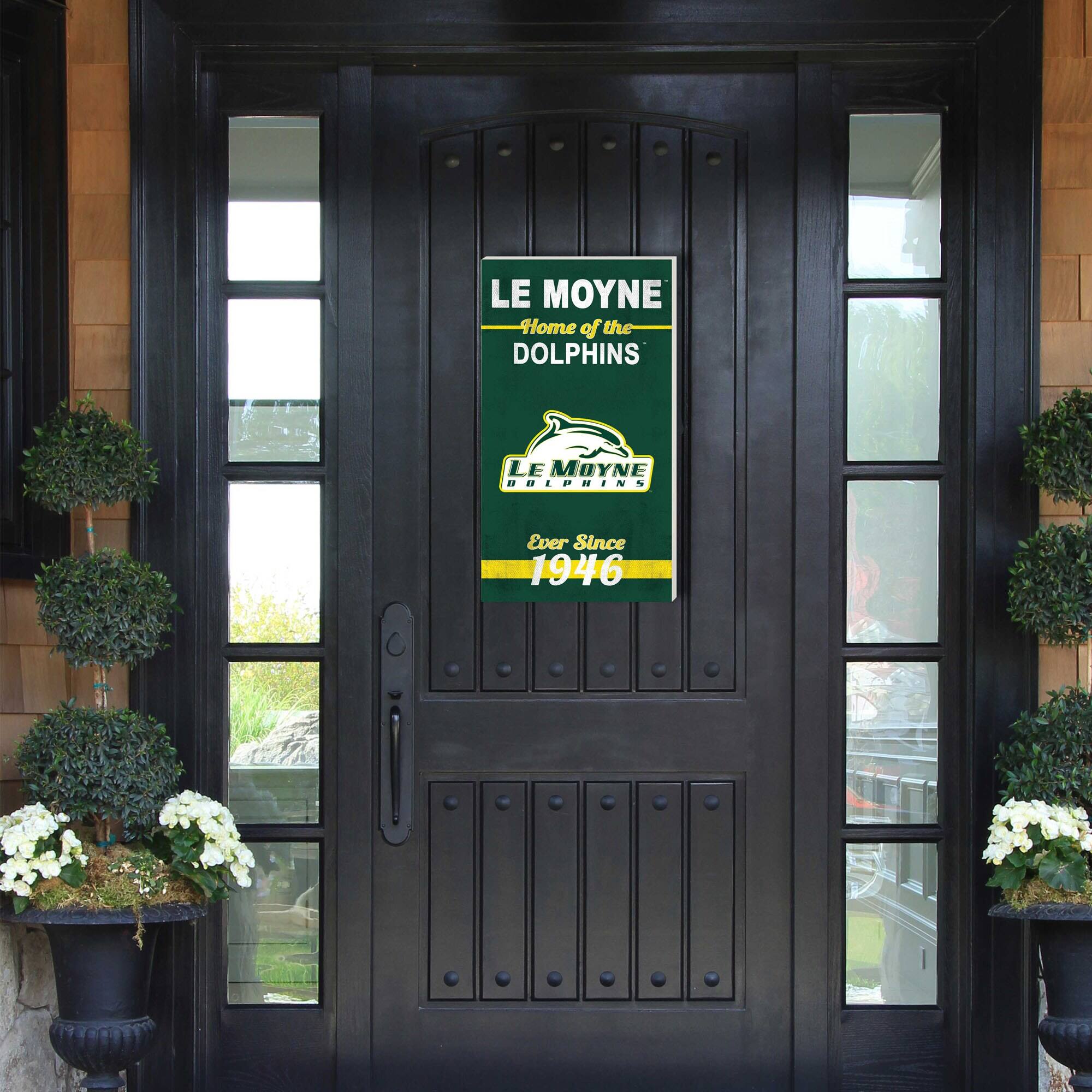 LE MOYNE  
Home of the DOLPHINS  
LE MOYNE DOLPHINS  
Ever Since 1946