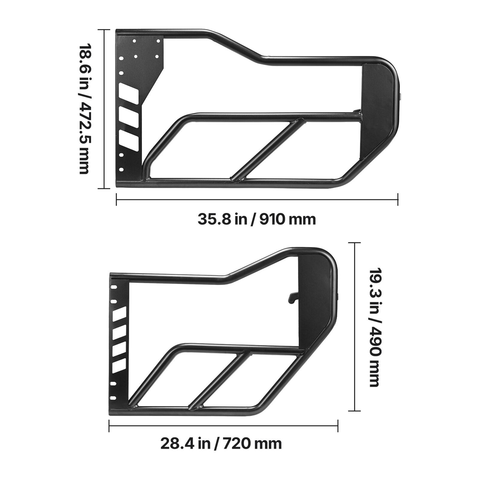 18.6 in / 472.5 mm  
35.8 in / 910 mm  
19.3 in / 490 mm  
28.4 in / 720 mm
