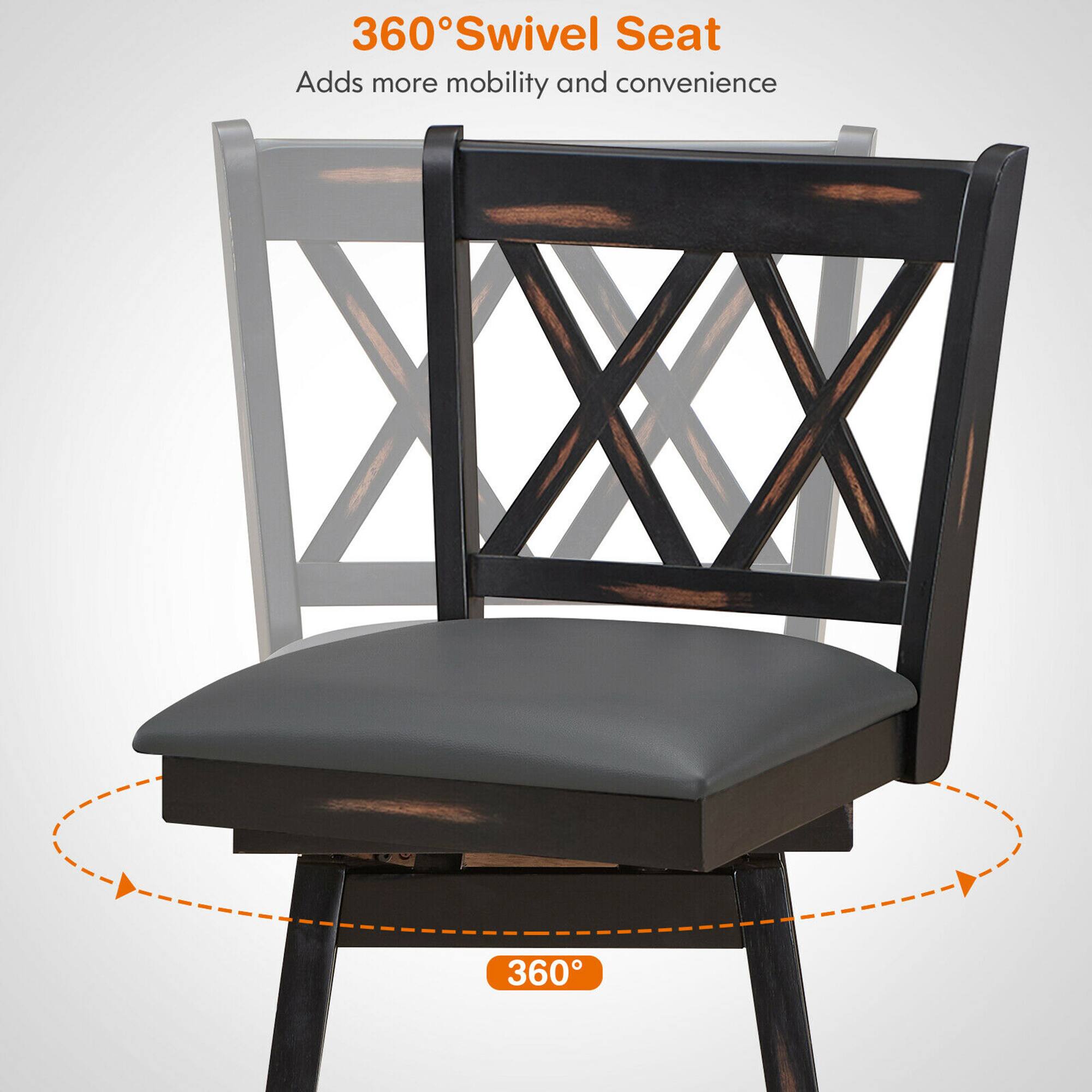 360, 360Swivel Seat, Adds more mobility and convenience, 360