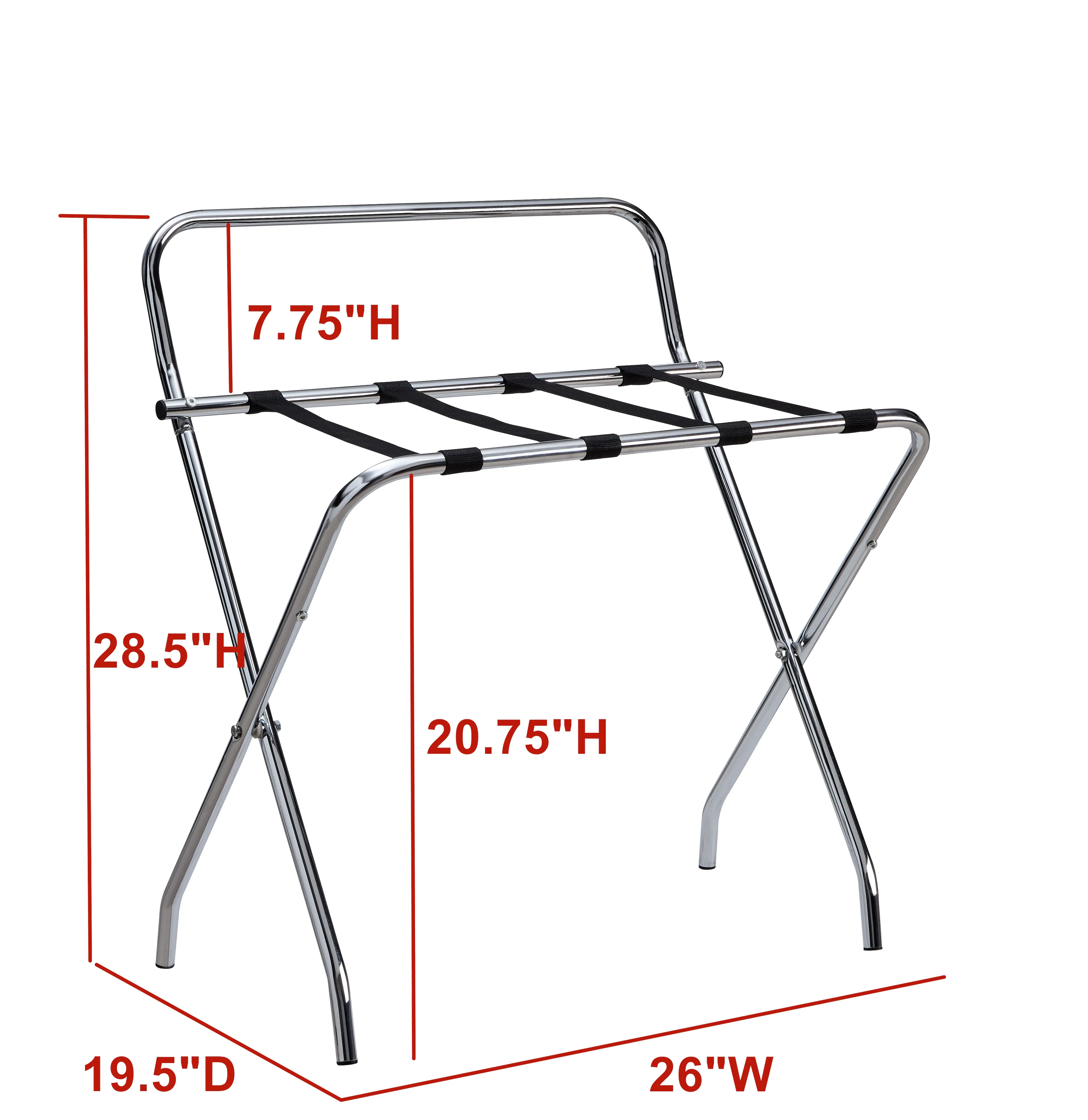 7.75"H  
28.5"H  
20.75"H  
19.5"D  
26"W