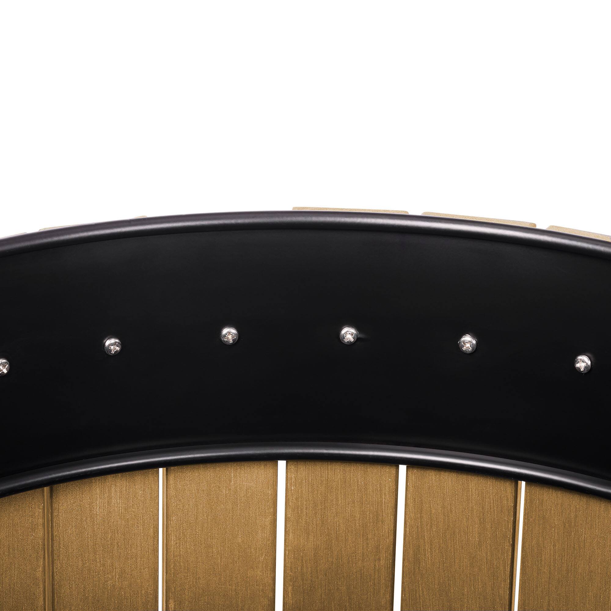 Alt View 7. Alpine Industries - 32 Gallon Outdoor Trash Can with Slatted Panels - Cedar.