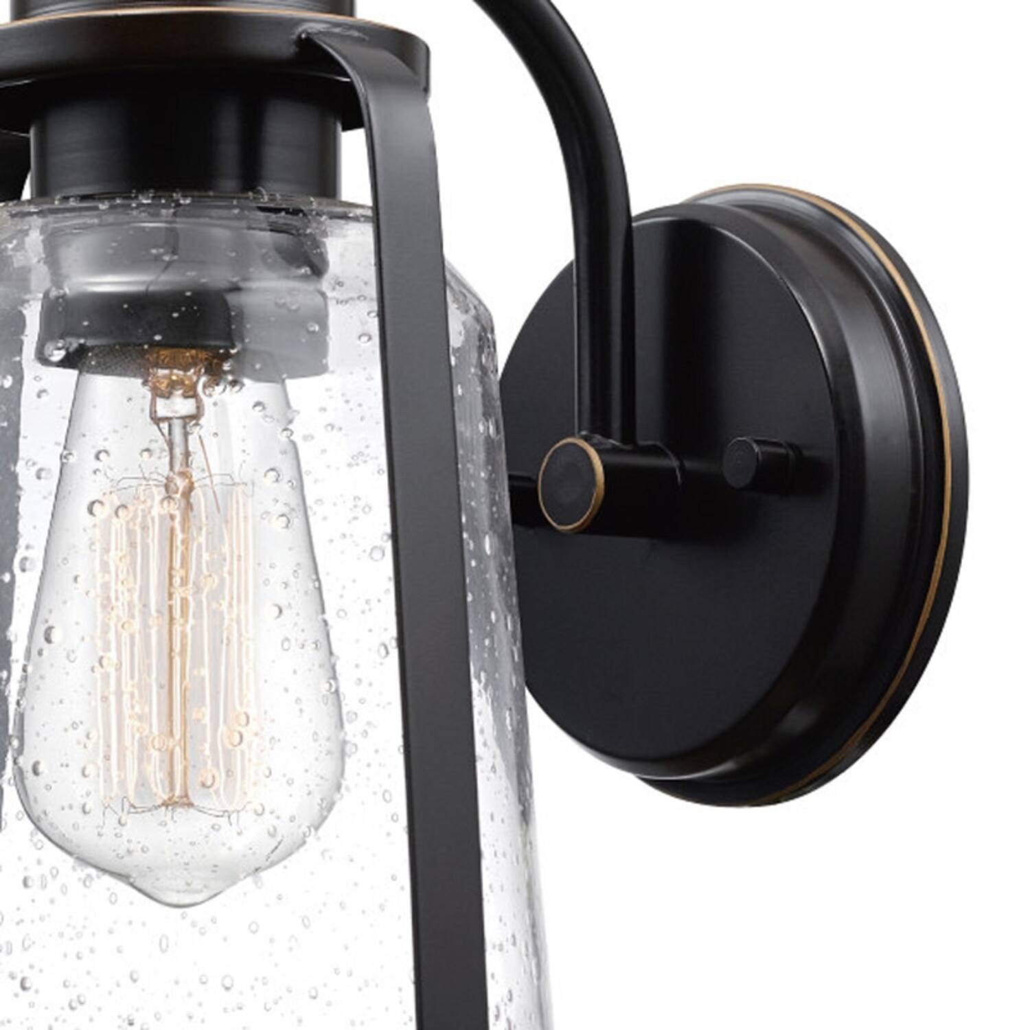 Left. Globe Electric - Globe Electric Vintage 1-Light Oil Rubbed Bronze Roth Wall Sconce.