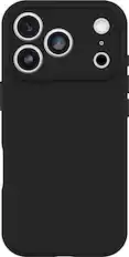 Front. OtterBox - Figura Series Soft Shell for Apple iPhone 17 Pro - Black.