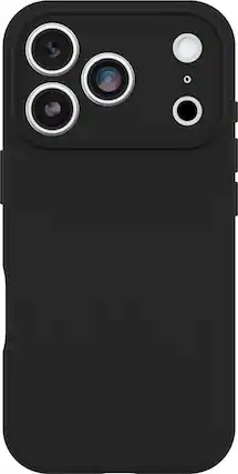 Front. OtterBox - Figura Series Soft Shell for Apple iPhone 17 Pro - Black.