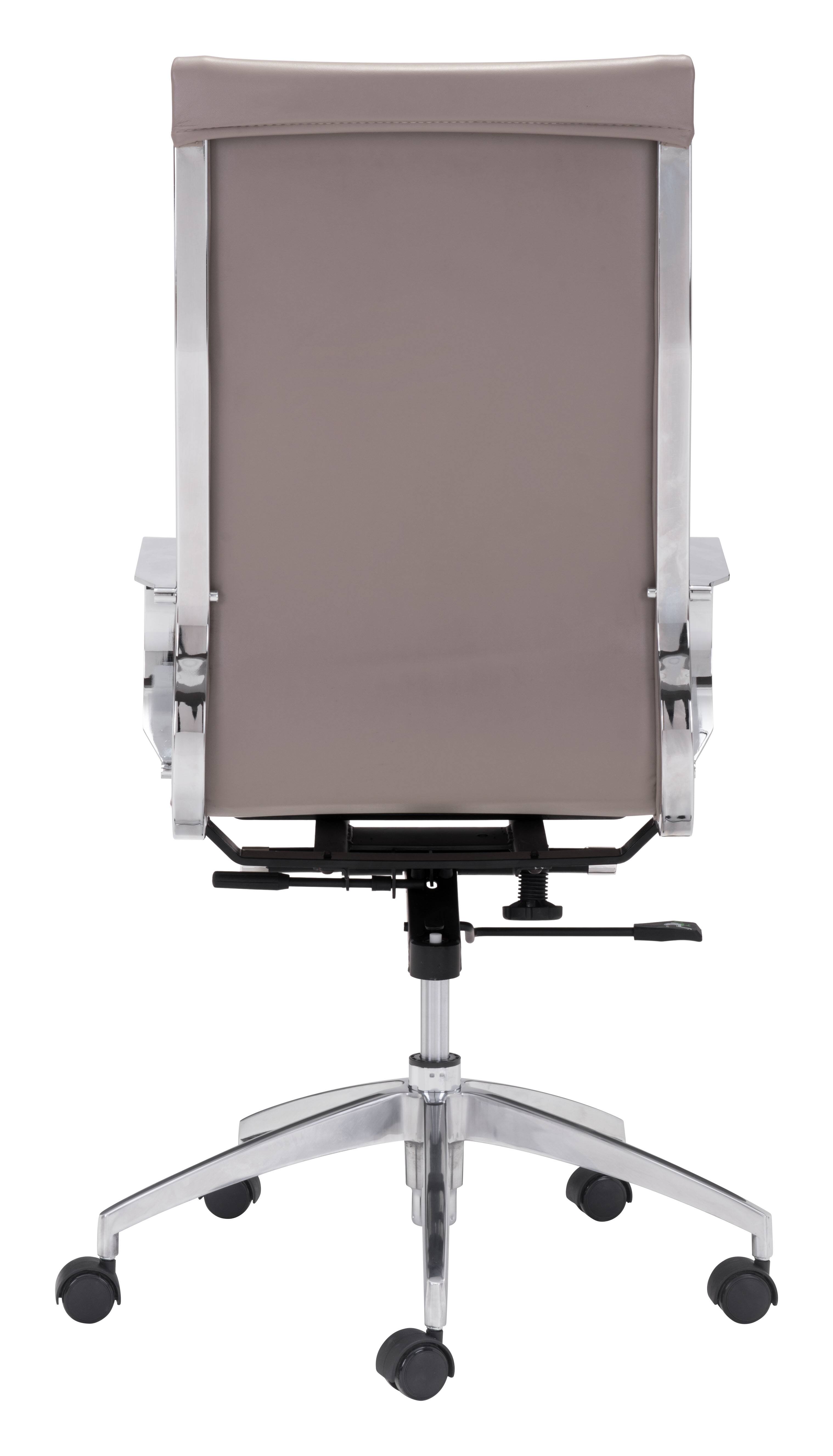 Alt View 2. Hivvago - Glider High Back Office Chair Taupe - Taupe.