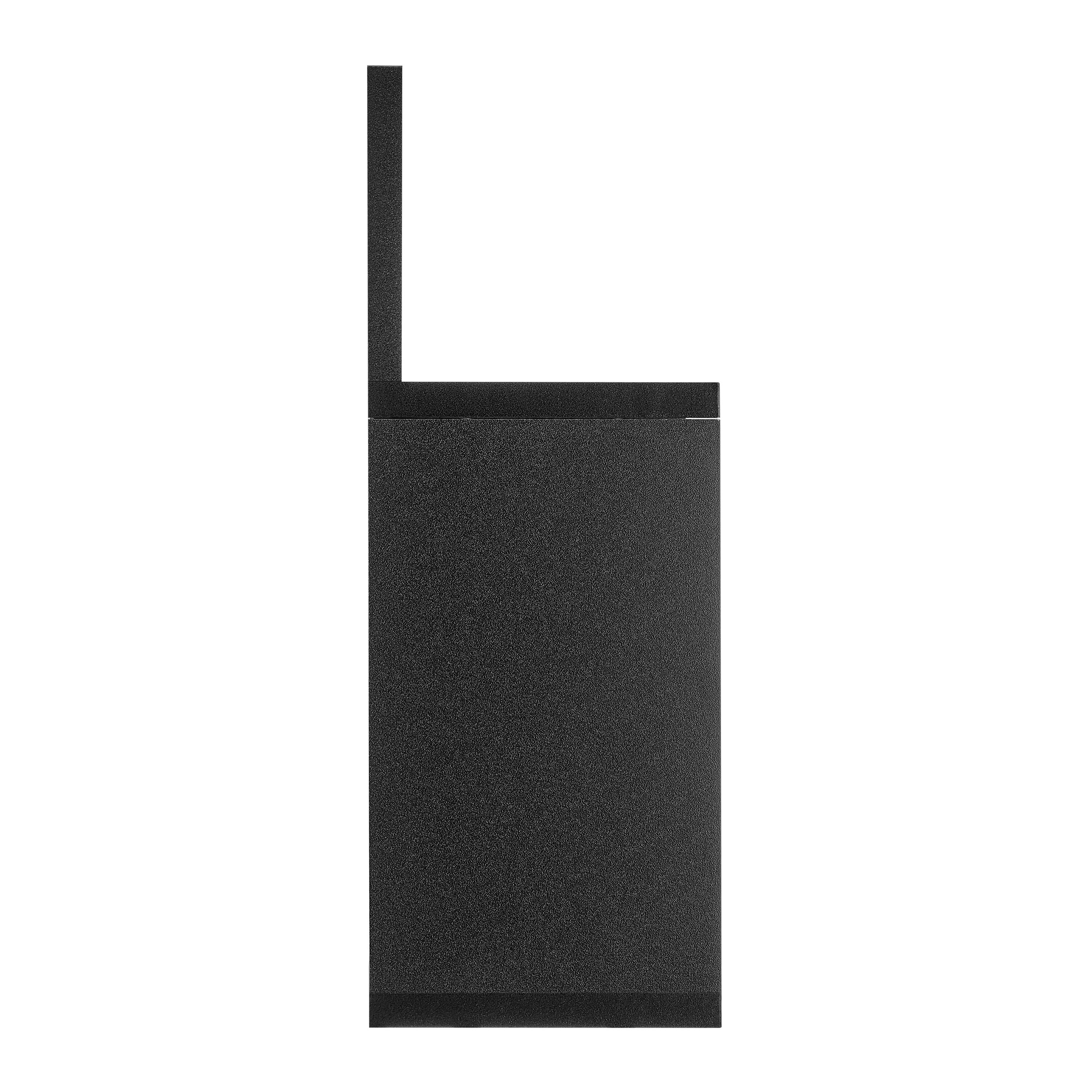 Alt View 6. Danya B - Modern 3 Cube Floating Wall Shelf with Display Ledge - Black - Black.