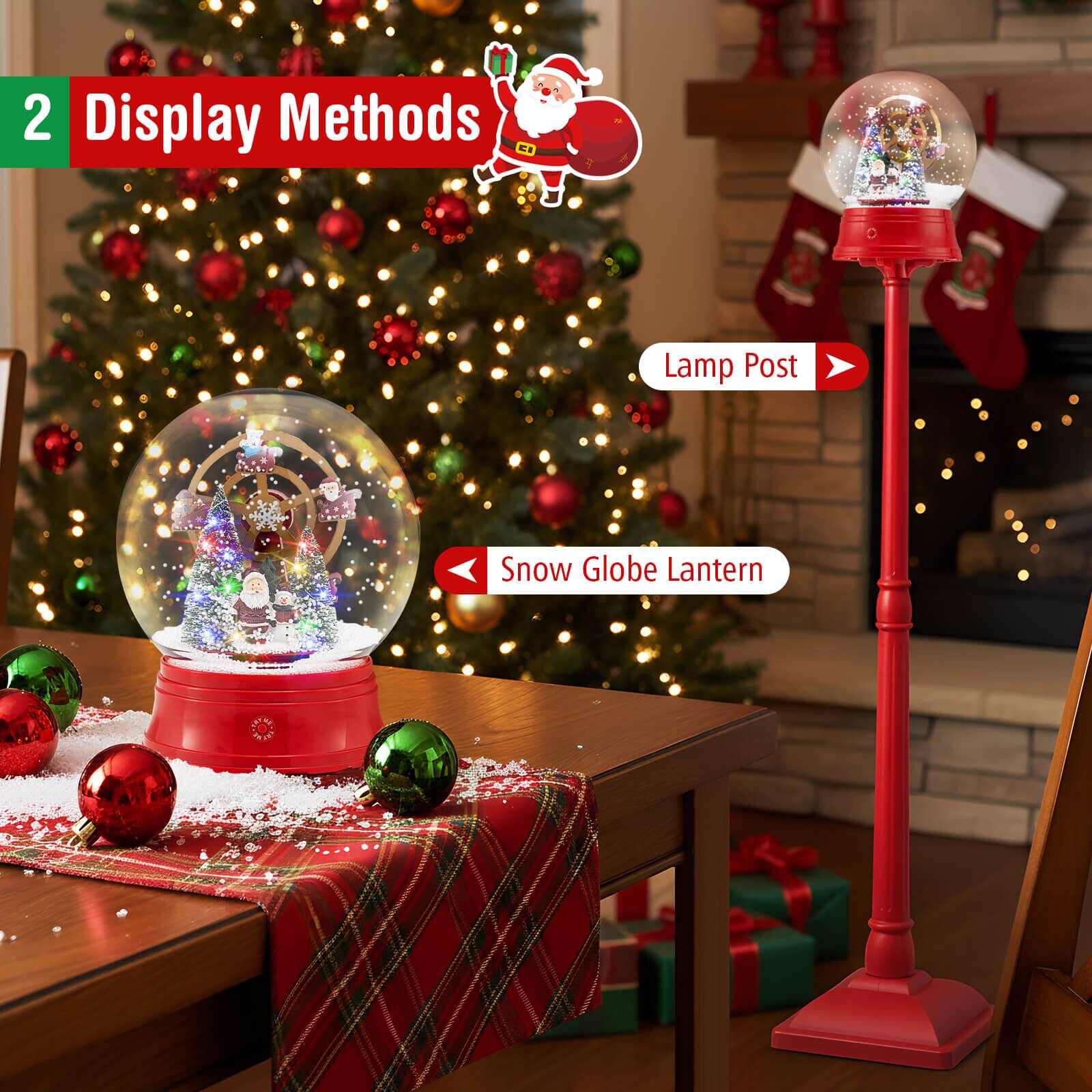2 Display Methods

- Lamp Post
- Snow Globe Lantern