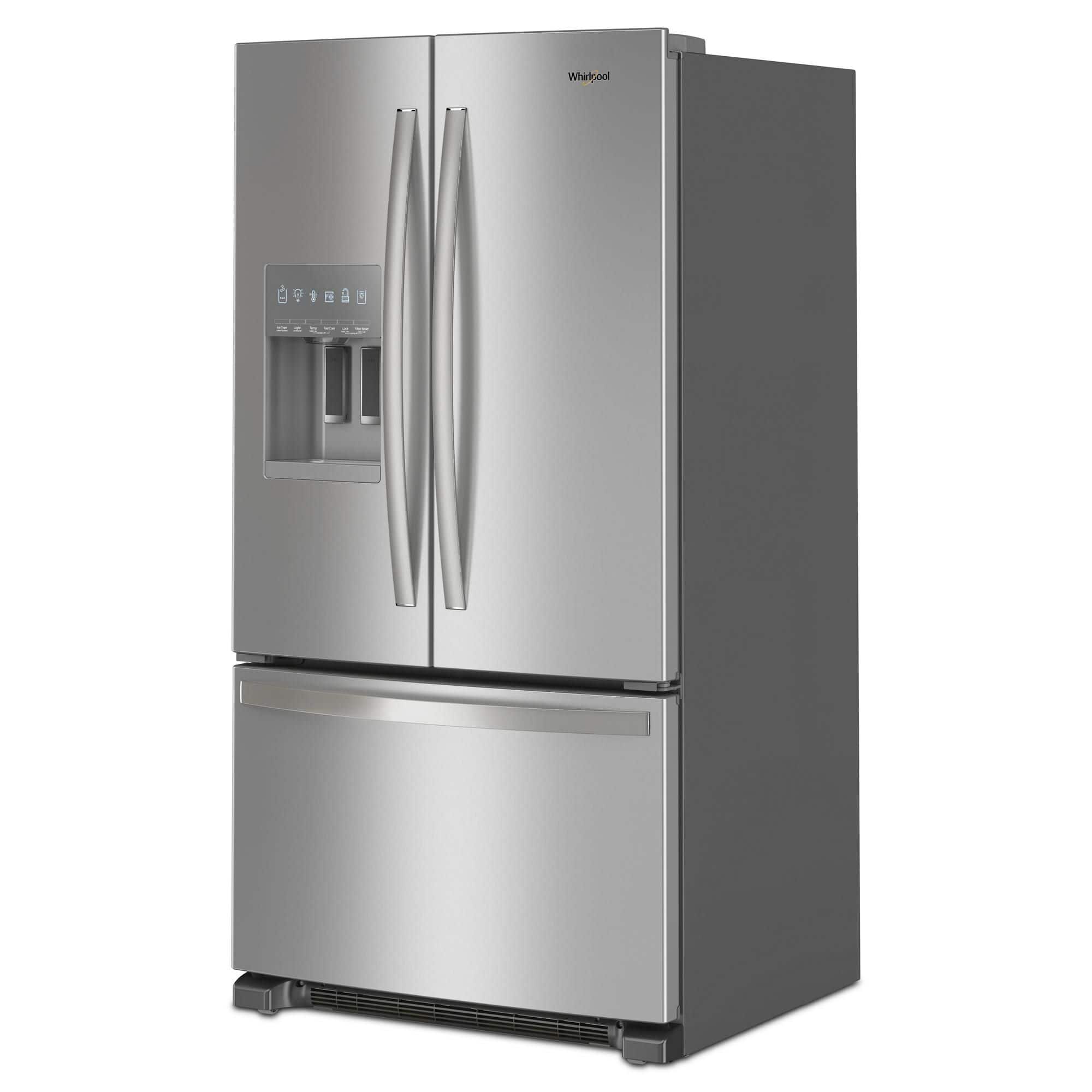 Alt View 4. Whirlpool - 24.7 Cu. Ft. French Door Refrigerator with Elevated Deli Drawer - Fingerprint Resistant Stainless Steel.
