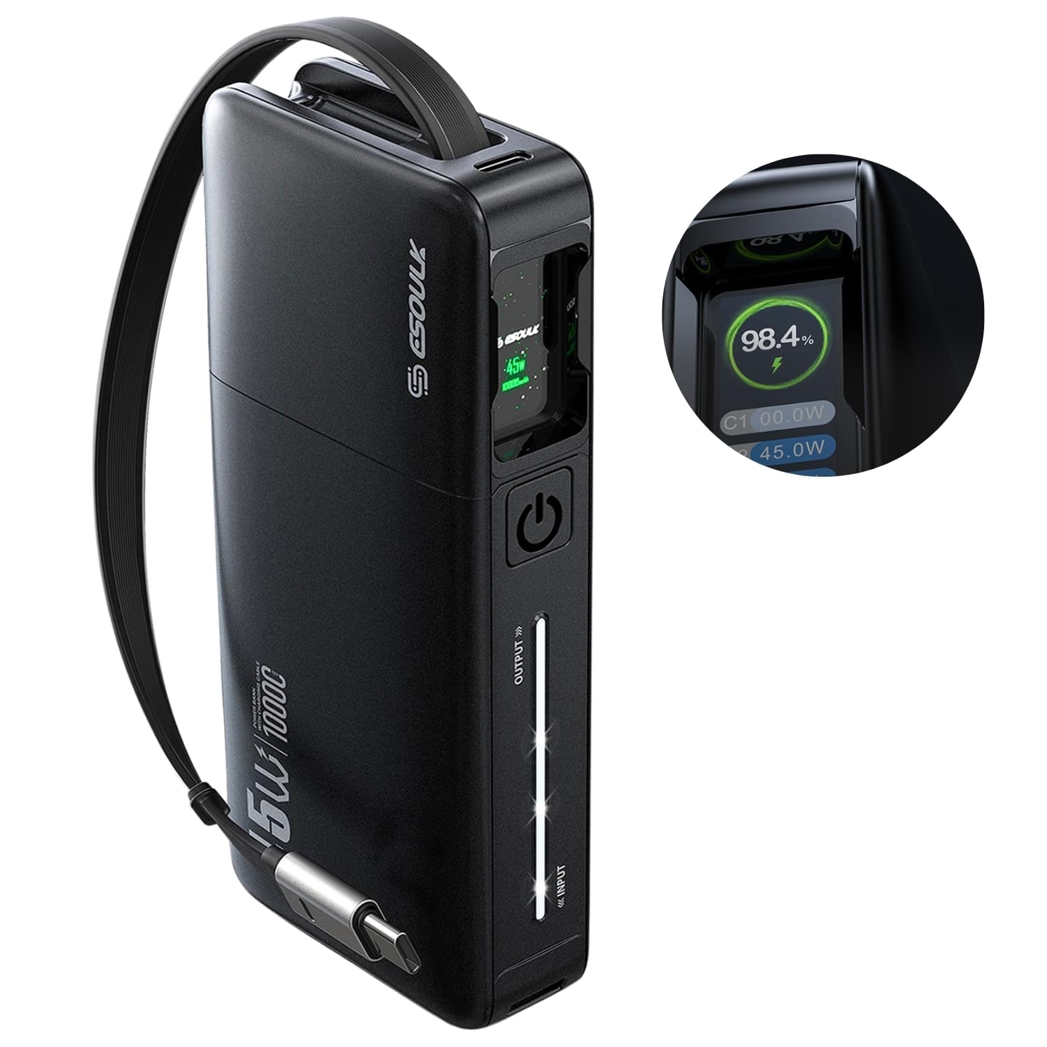 ESOULK 45g - CB 98.4% f C1 00.0W 45.0W 10000 W 5u OUTPUT INPUT