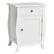 Alt View 19. Costway - Accent End Table with Drawer Storage Cabinet Wooden Nightstand - White.