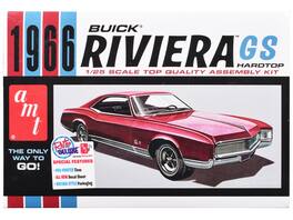 Skill 2 Model Kit 1966 Buick Riviera GS 1/25 Scale Model by AMT - Multicolor