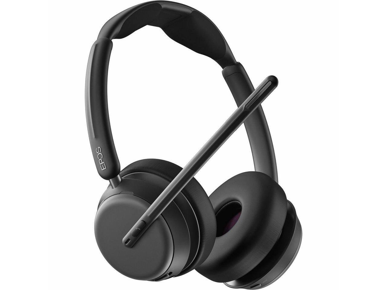 Alt View 7. EPOS - EPOS IMPACT 1061 Headset - Stereo - Wireless - Bluetooth - On-ear - Binaural - Circumaural - Noise Canceling - Black.