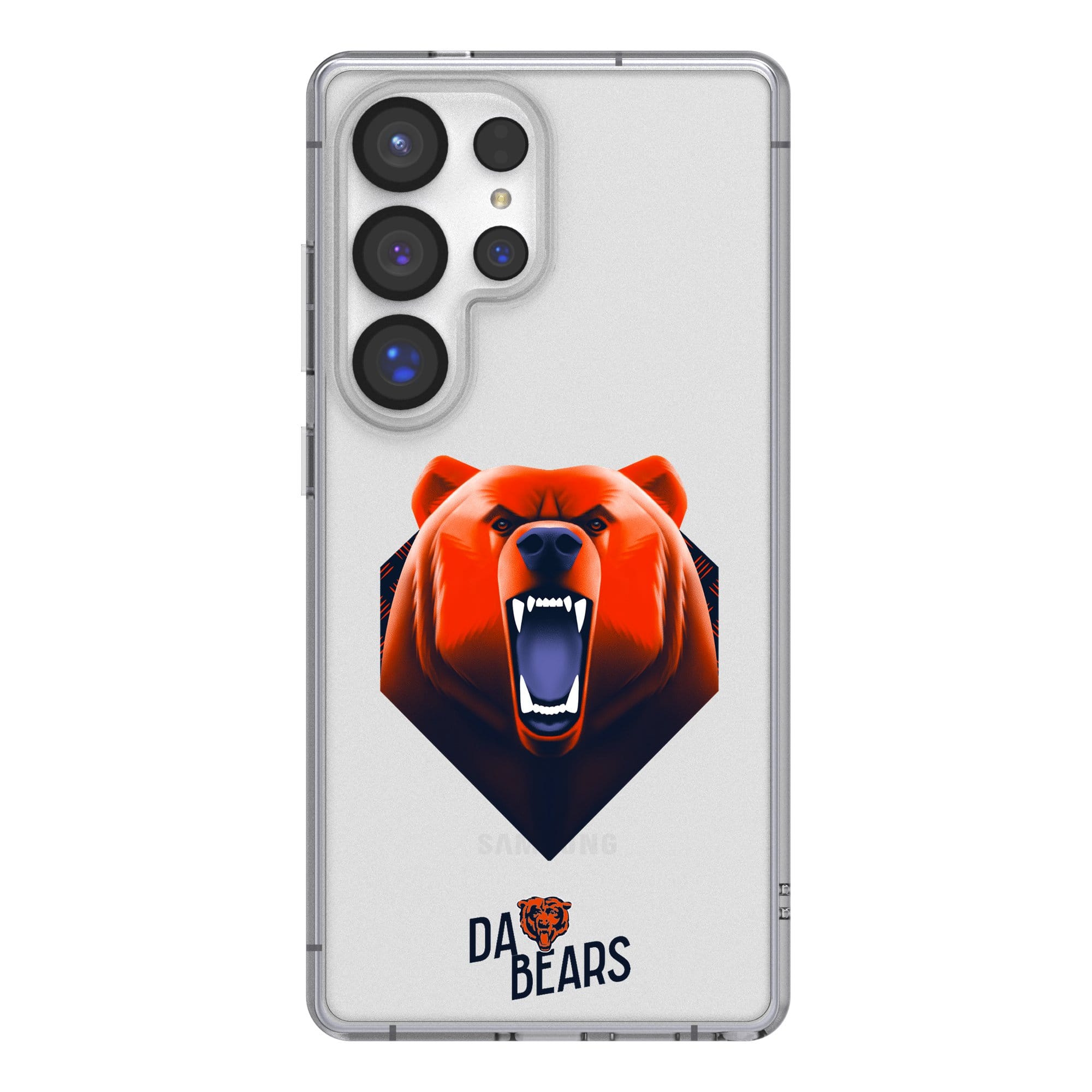 Keyscaper - NFL - Chicago Bears Galaxy Clear Case - S24 - Multicolor