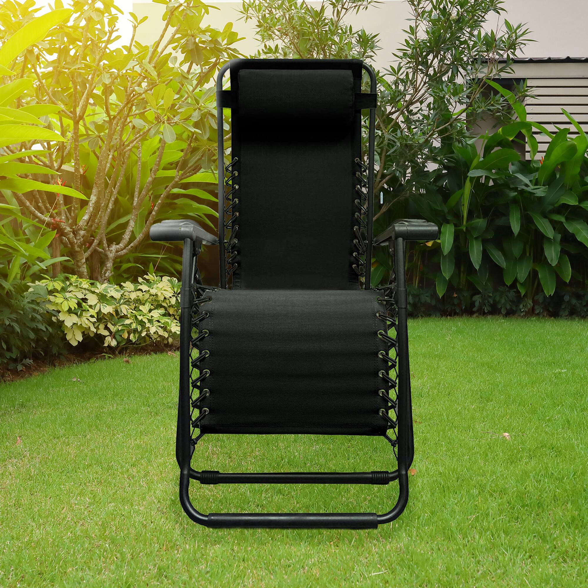 Alt View 2. Caravan Sports - Caravan Sports Zero Gravity Outdoor Folding Camping Patio Lounge Chair, Black - Black.