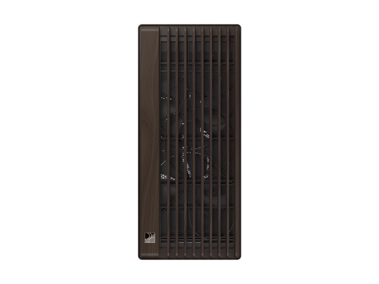 Alt View 2. ASUS - ASUS ProArt PA602 Wood Edition E-ATX Case, Tempered Glass, 440mm GPU Support, 420mm Radiator, 1x140mm + 2x200mm Fans - Retro Brown.
