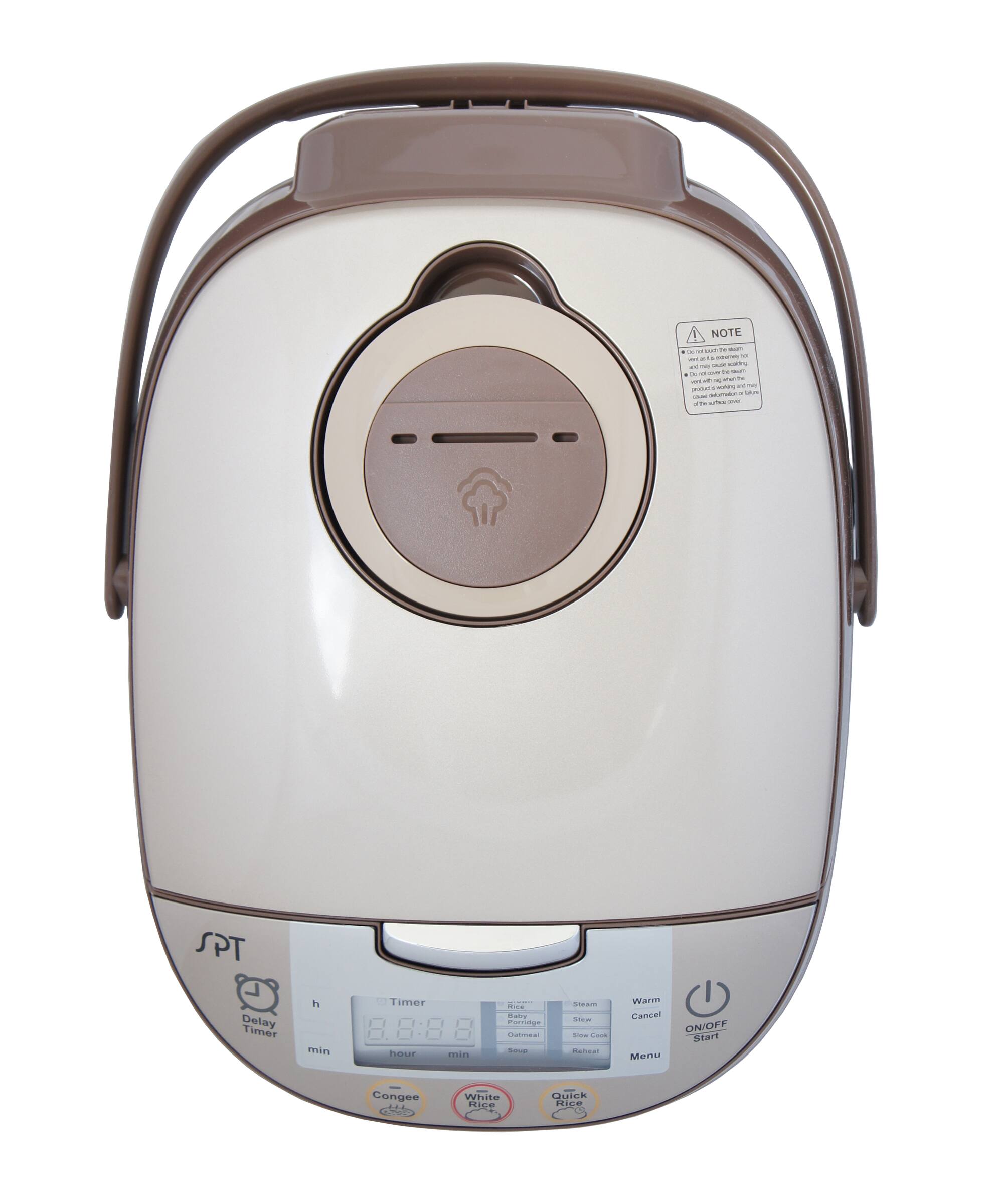 Alt View 11. Sunpentown - 10 Cups Multi-functional Rice Cooker - Brown.