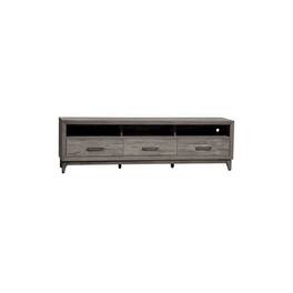 Liberty Furniture Industries - Mercury 76 Inch TV Console in Driftwood Gray - Black