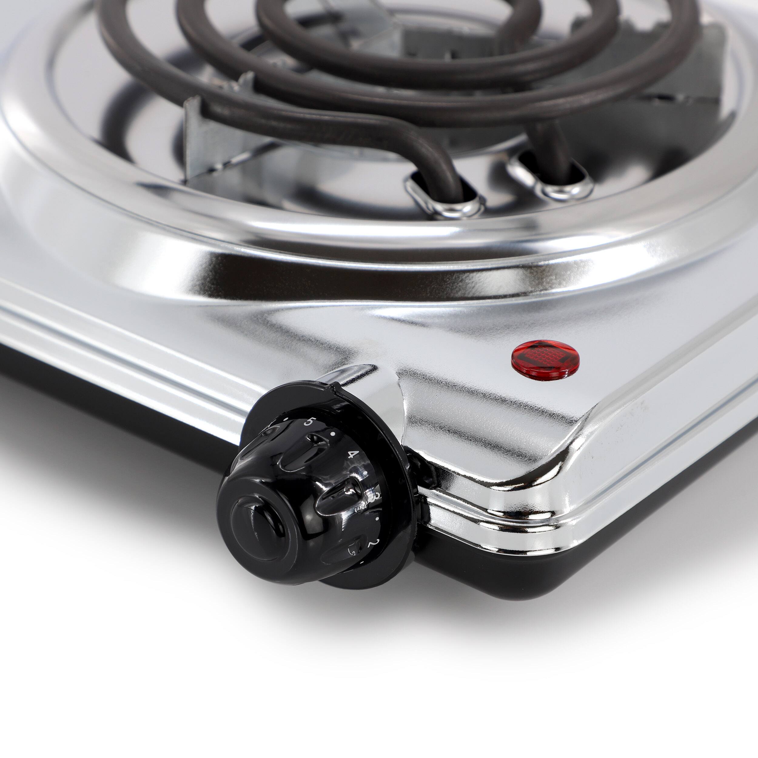 Alt View 3. Better Chef - Better Chef 1000 Watt Single Element Electric Countertop Range in Silver - Silver.