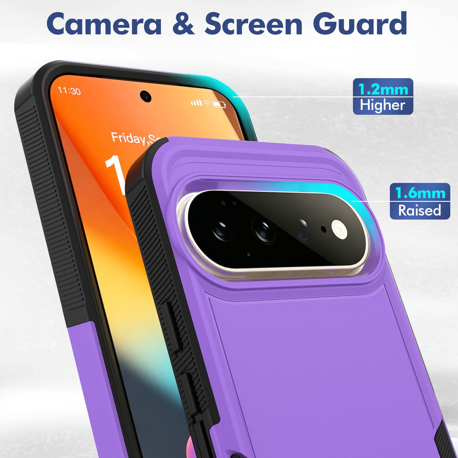 Camera & Screen Guard

11:30

1.2mm Higher

Friday 1

1.6mm Raised