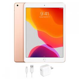 Apple - Refurbished Excellent - 10.2-inch iPad 7th Generation (2019) Wi-Fi + Cellular 128GB (Unlocked) - Gold