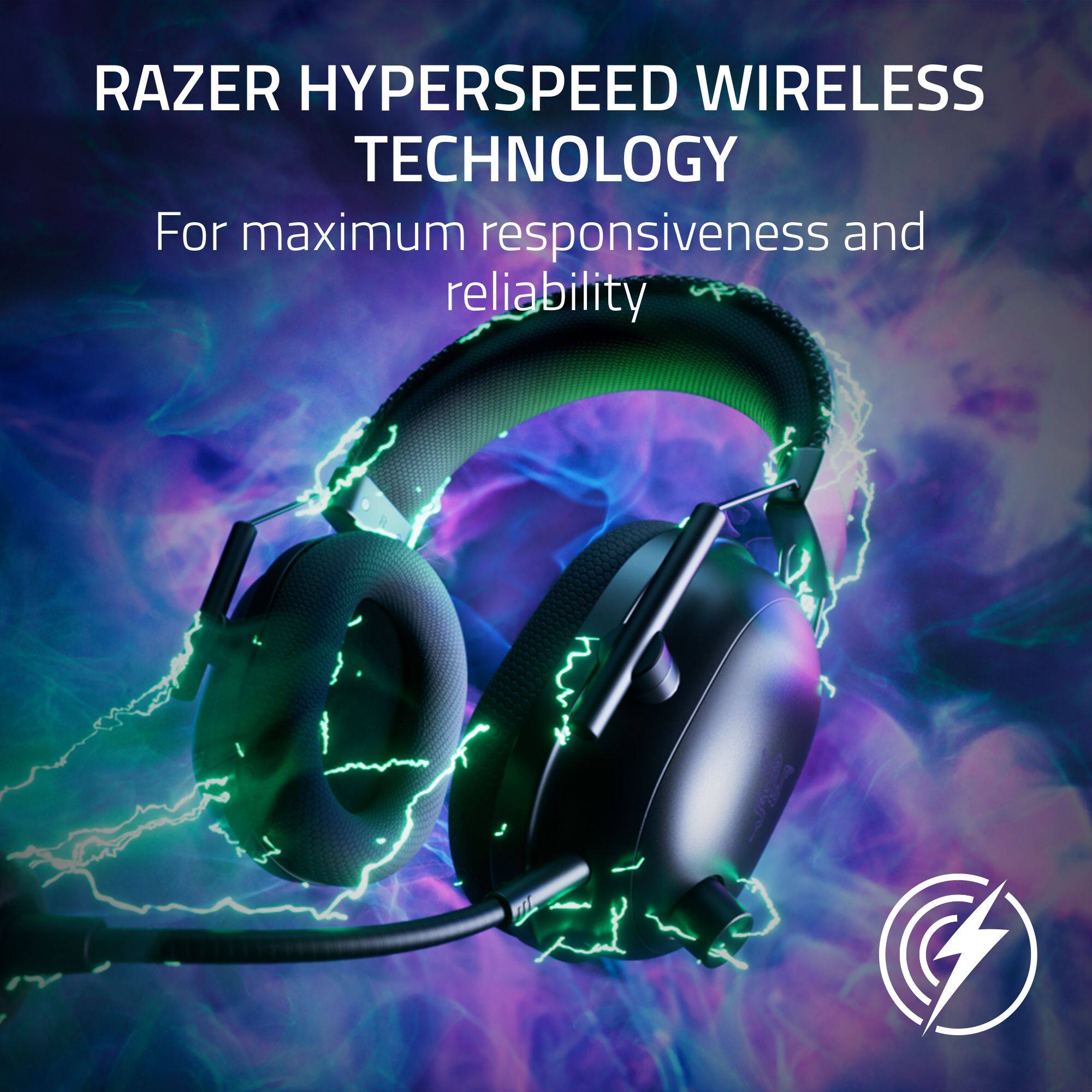 Razer HyperSpeed Wireless Technology: For maximum responsiveness and reliability.