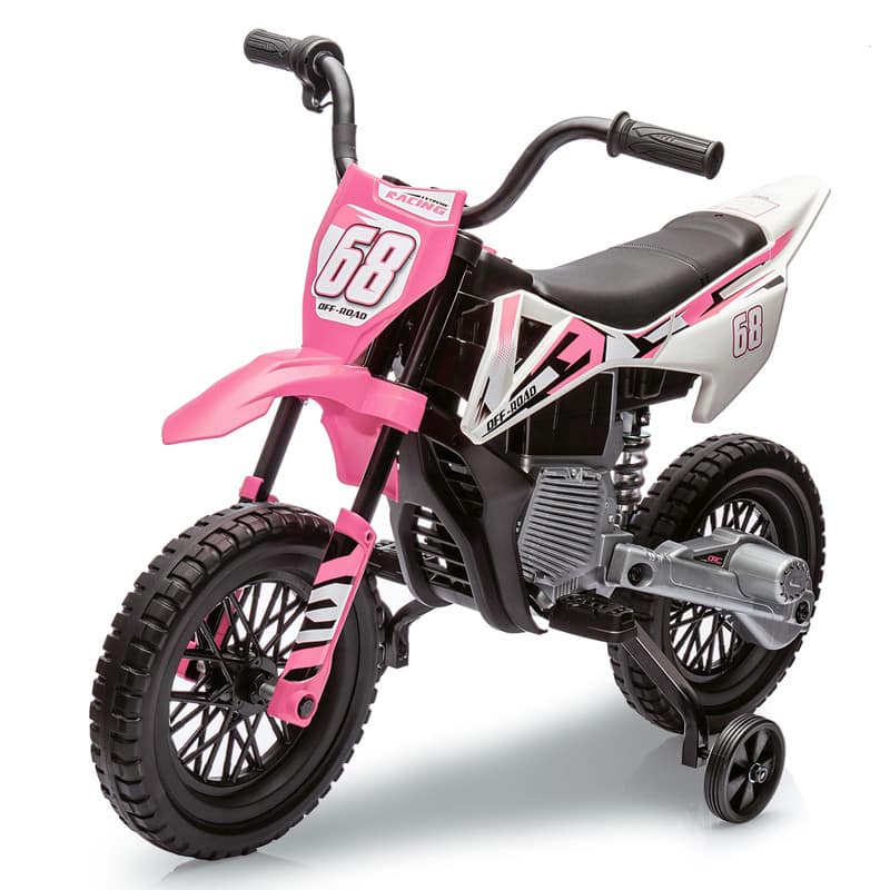 Acekool - 12V Electric Dirt Bike, Kids Electric Motorcycle with 25W*2 Motor