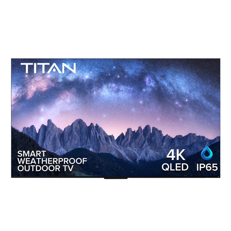 Titan - G100 Mini-QLED 55" Covered Patio Outdoor TV, Google OS, IP65 Weatherproof, 4K, USA