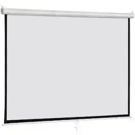 Home Collection - Manual Pull Down Projector Screen - 100 Inch-16:10 HD-White