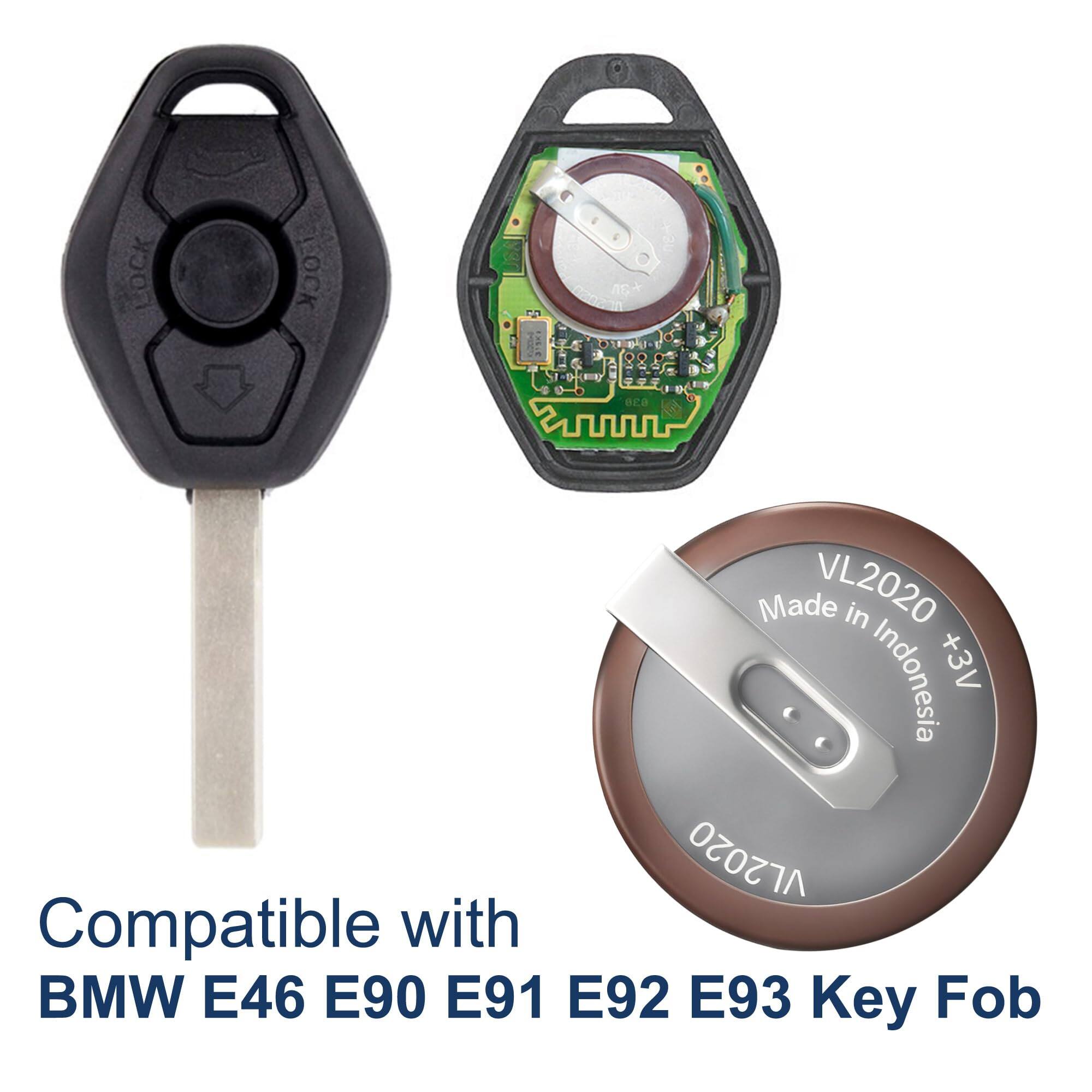 LOCK LOCK C G+  
ce Made VL2020 in Indonesia +3V  
VL2020 Compatible with BMW E46 E90 E91 E92 E93 Key Fob