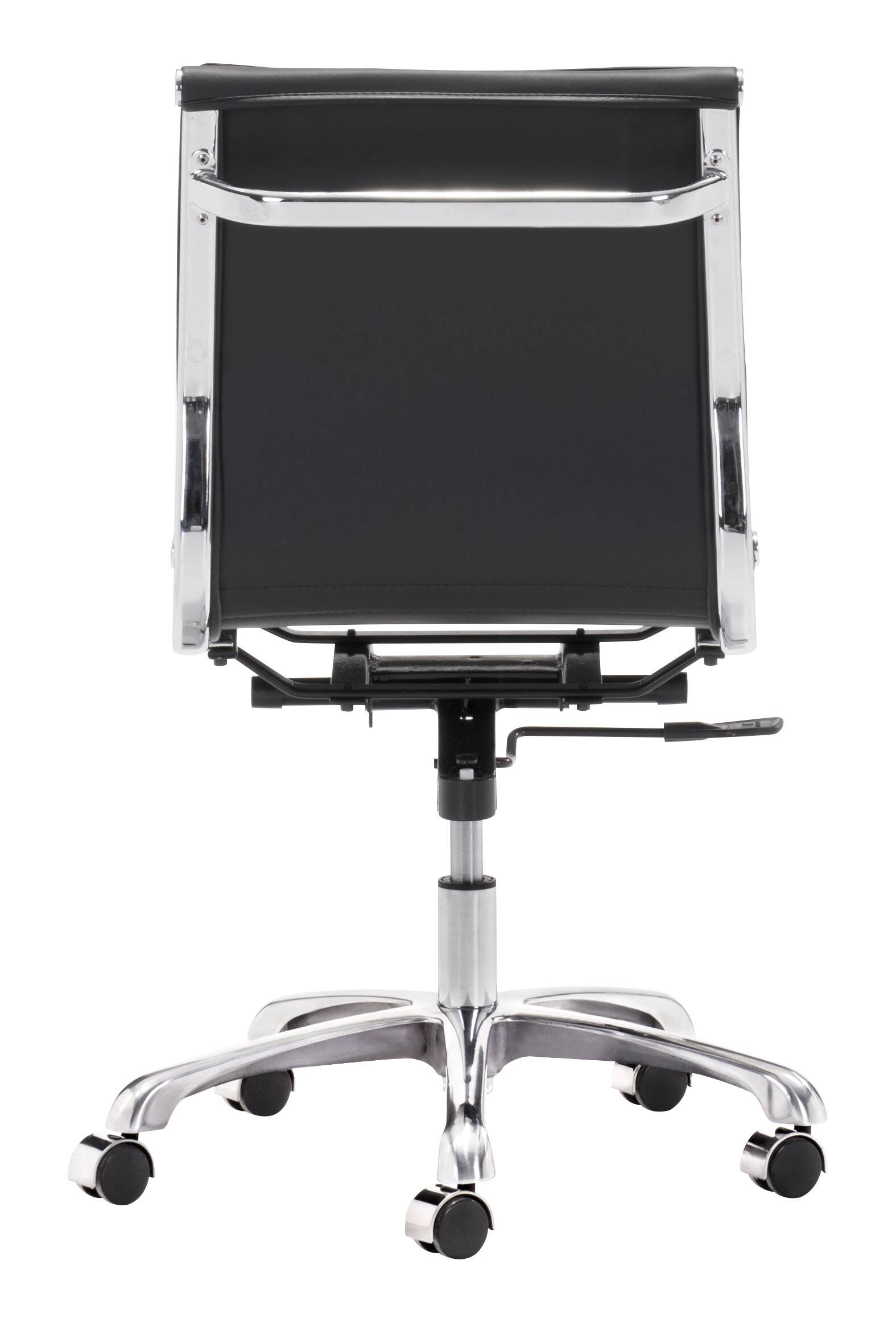 Alt View 2. Hivvago - Lider Plus Armless Office Chair Black - BLack.