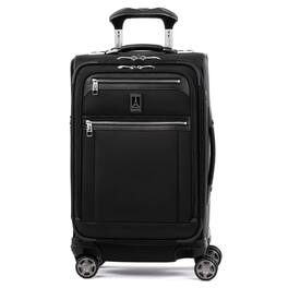 Travelpro - Platinum Elite Softside Expandable Checked Luggage, 8 Wheel Spinner Large Suitcase, TSA Lock, Men and Women - Shadow Black