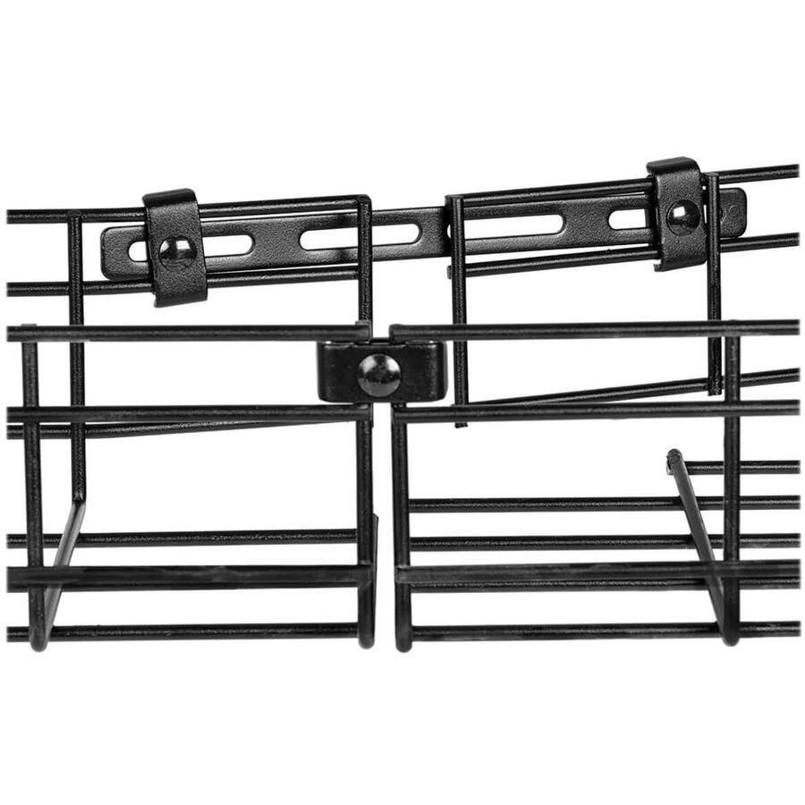 Alt View 2. Tripp Lite - Eaton Tripp Lite Series Strengthening Bar Kit for Wire Mesh Cable Trays - Cable Management Bar - Black Powder Coat - Black Powder Coat.