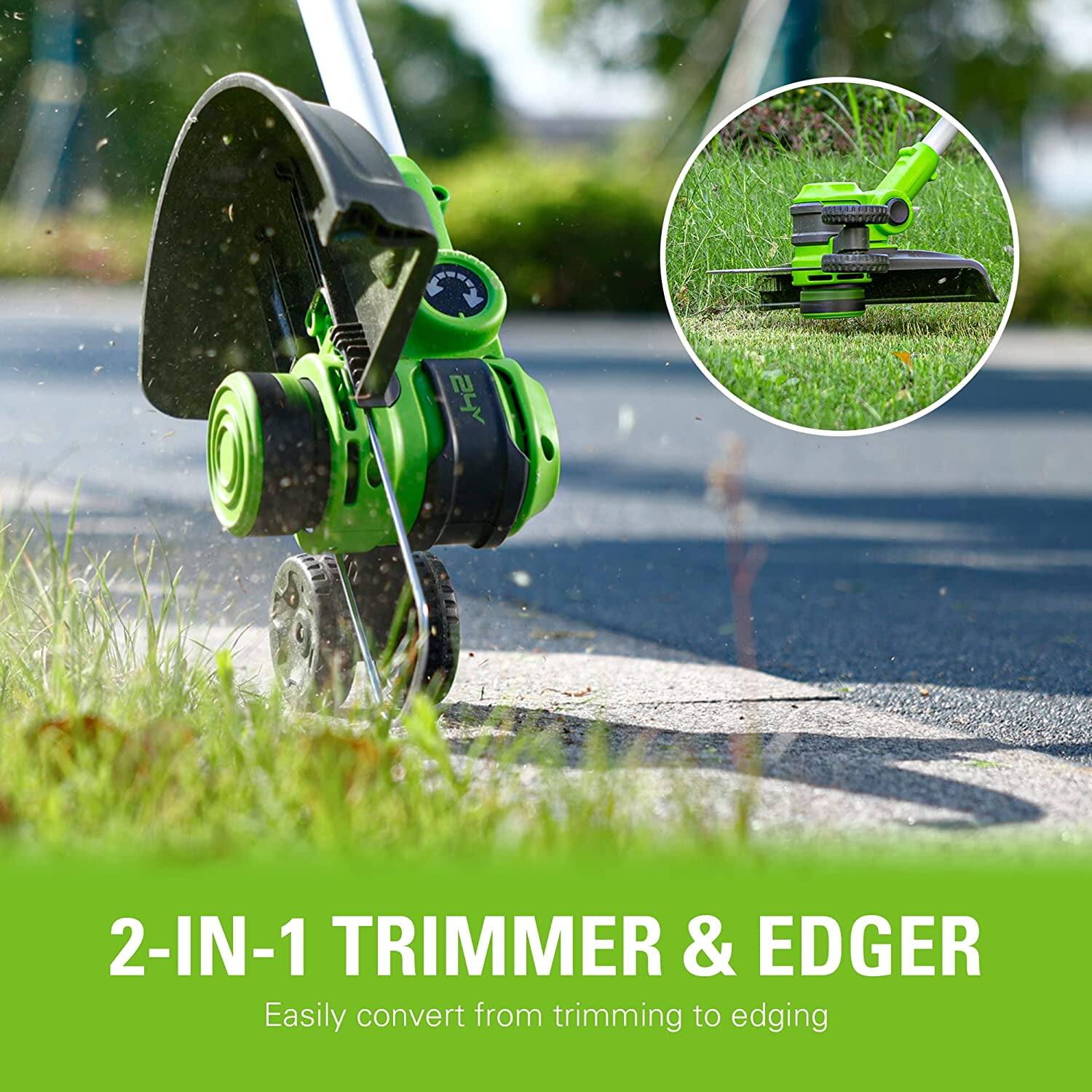 2-IN-1 TRIMMER & EDGER  
Easily convert from trimming to edging