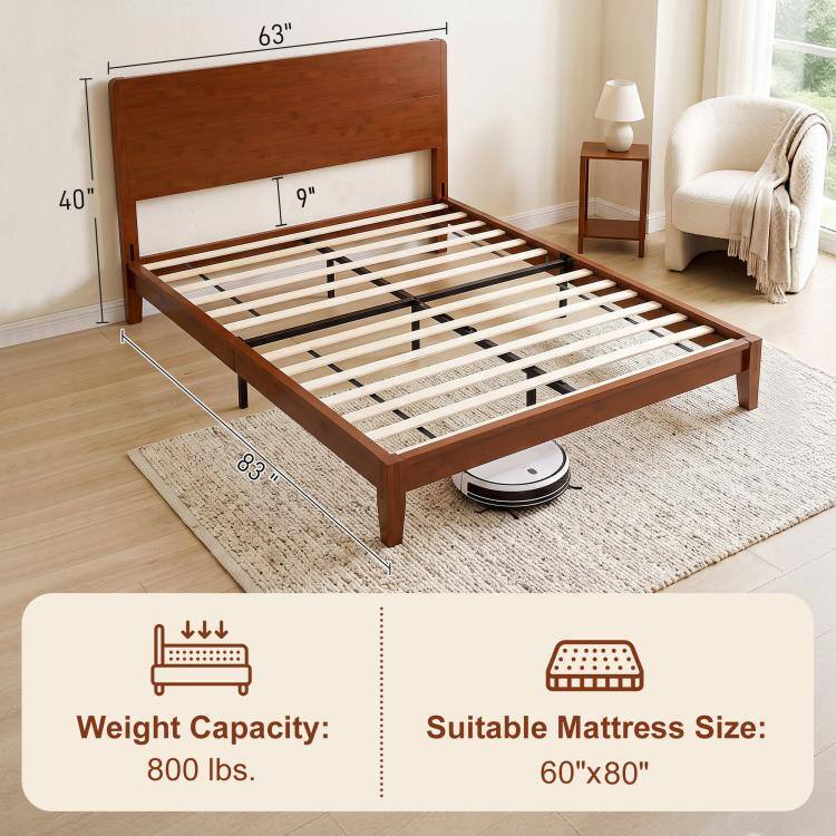 63"
40"
9"
83"
Weight Capacity: 800 lbs.
Suitable Mattress Size: 60"x80"