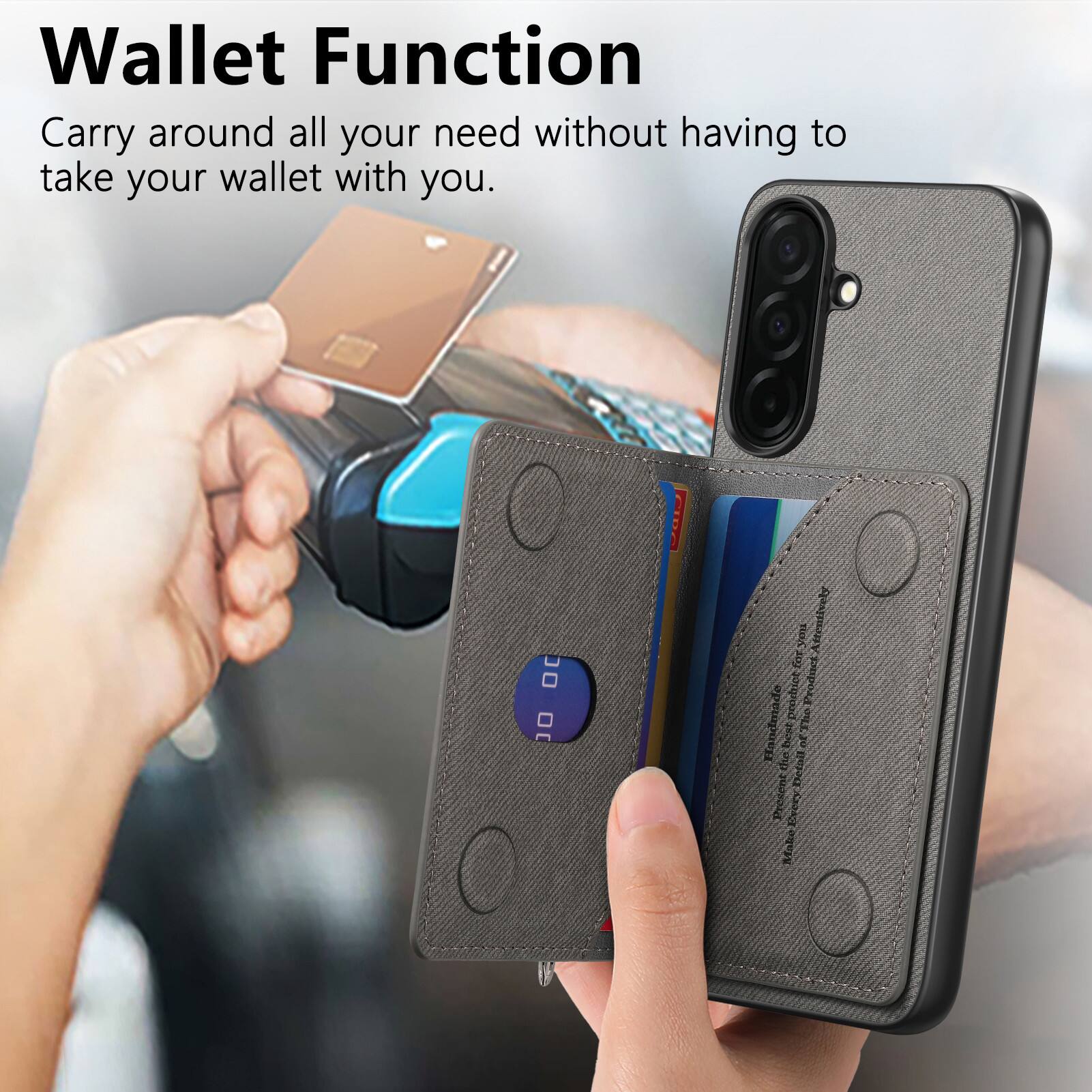 Wallet Function  
Carry around all your need without having to take your wallet with you.  

Made Prely  
Handmade the heat a betoll  
Present