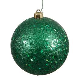 Vickerman - 12" Sequin Ball Drilled Cap - Emerald