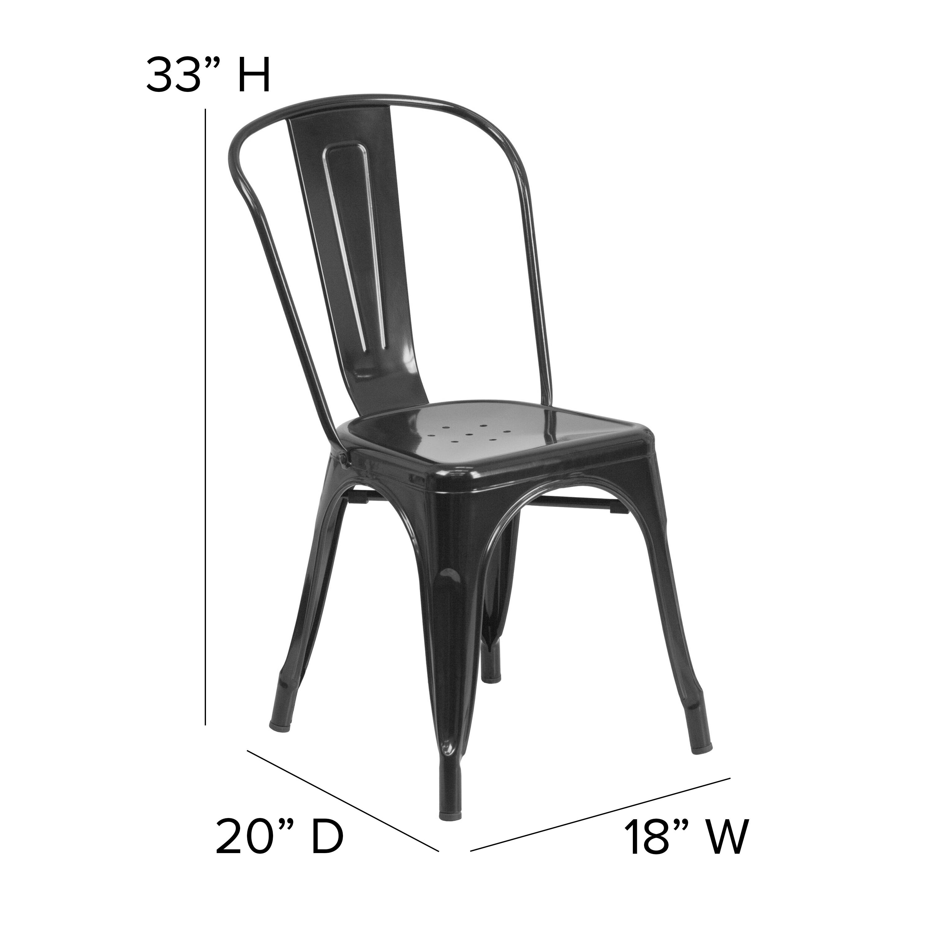 33" H  
20" D  
18" W