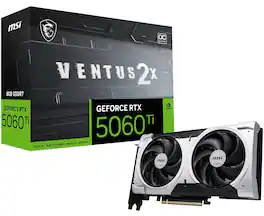 MSI - NVIDIA GeForce RTX 5060 Ti 8G VENTUS 2X OC PLUS 8GB GDDR7 PCI Express Gen 5 Graphics Card - Black