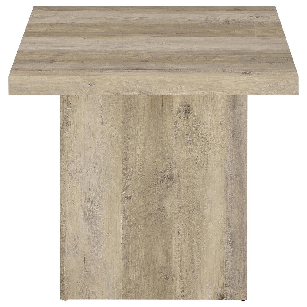 Back. Coaster Co. of America - Devar 2-piece Square Coffee End Table Set Distressed Pine - Distressed Pine.