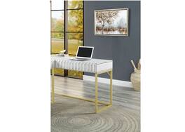 APRILSOUL - Transitional Two-tone Computer Desk USB Port Lift Top Design And Concealed Drawer - Antique White