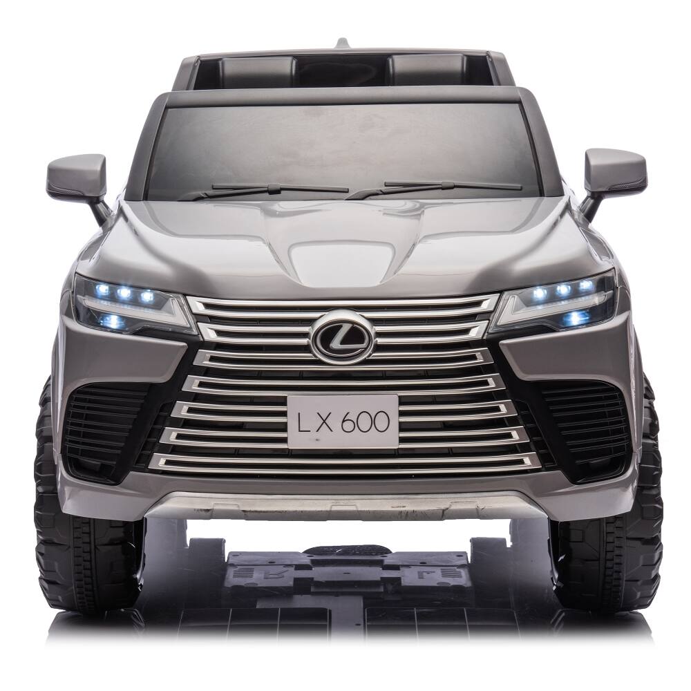 Alt View 6. Ropilly - Ropilly Licensed lexus lx600 ride on car 24V 2-Seater with Remote Control Gray.