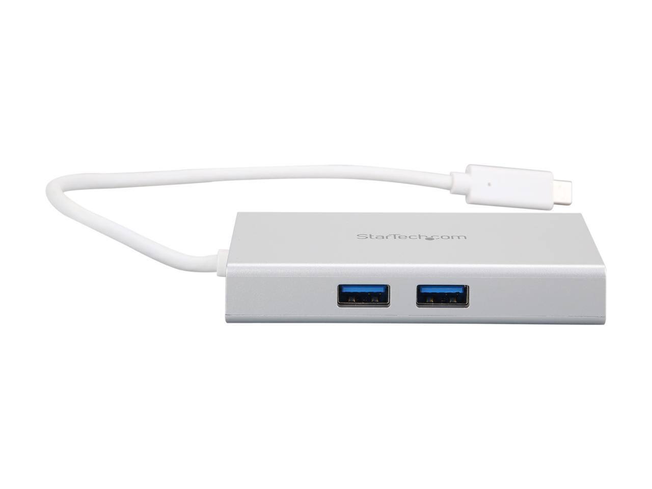 Alt View 1. StarTech.com - StarTech.com USB C Multiport Adapter - Aluminum, PD, HDMI, Ethernet, USB Hub.
