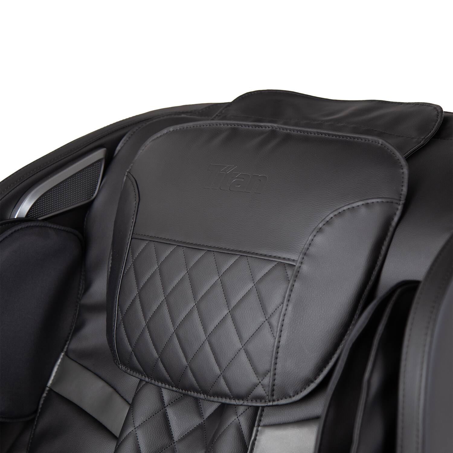 Alt View 5. Titan - Royale Zero Gravity Massage Chair with 8 Heated Rollers - Black - Black.