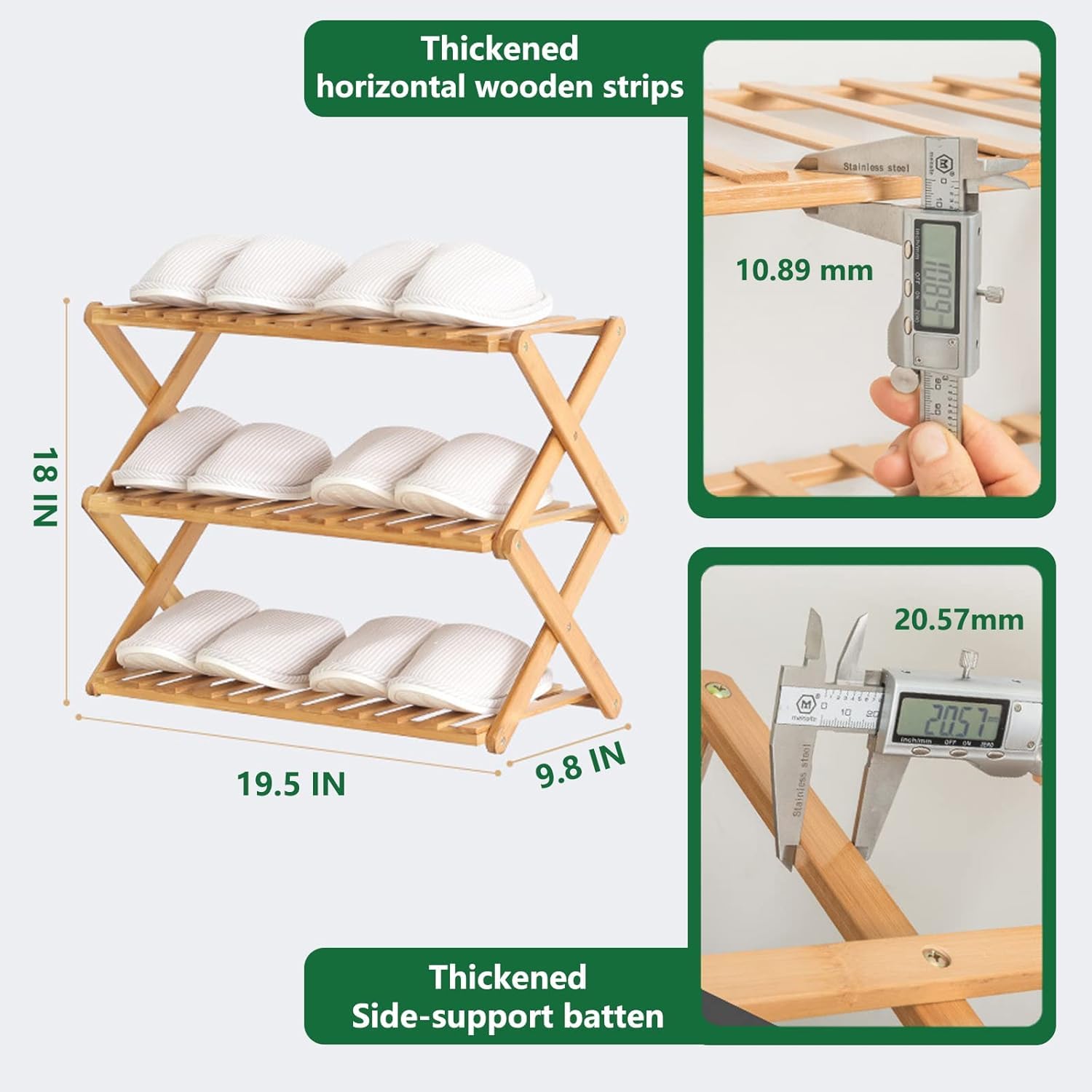 Thickened horizontal wooden strips  
Stainless steel  
10.89 mm  
18 IN  
PR 20.57 mm  
19.5 IN  
9.8 IN  
17222021 M  
10 A ateol Stalnies  
2057  
Thickened Side-support batten