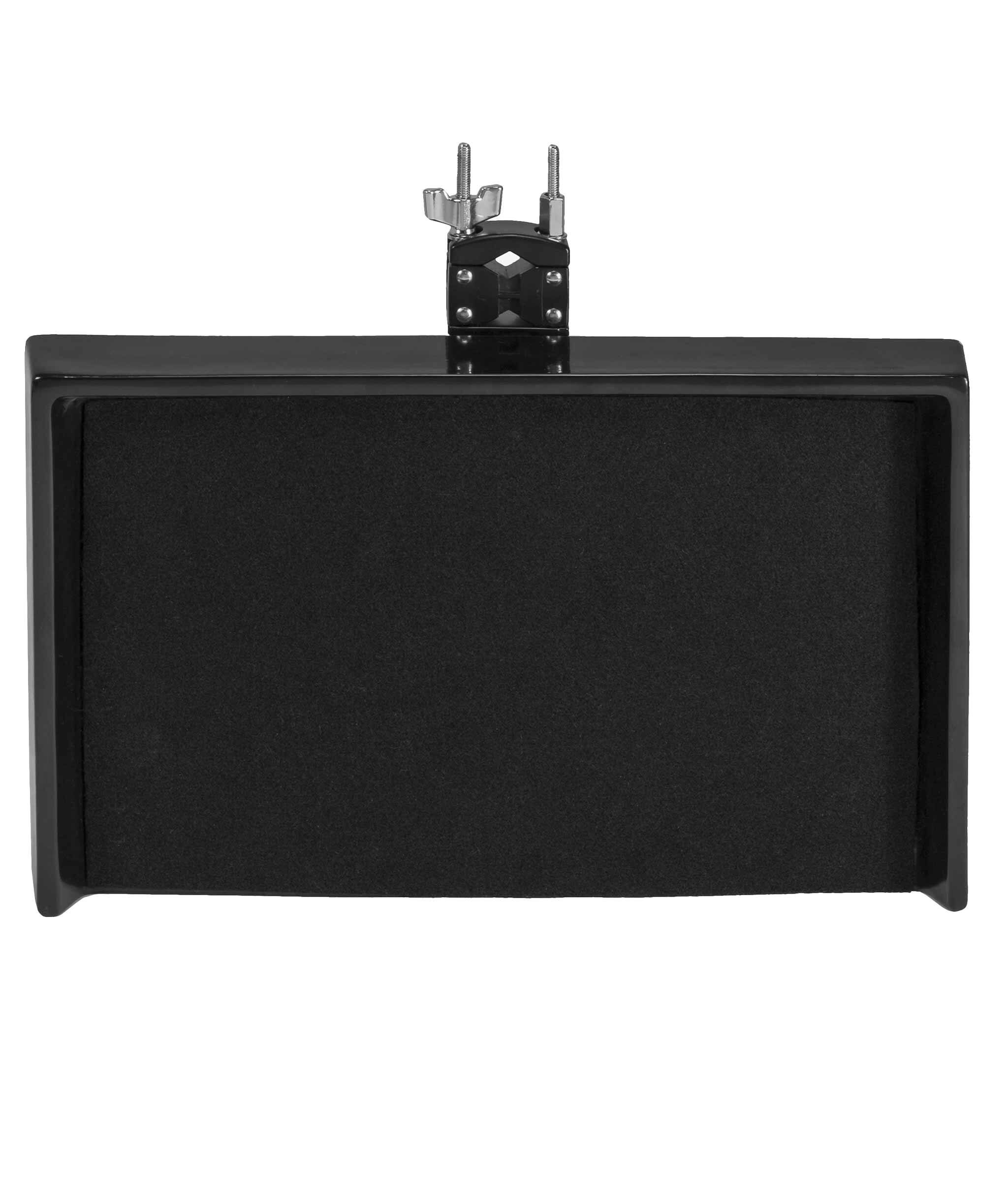 Front. Gibraltar Hardware - 16 x 10 Sidekick Essentials Fiberglass Accessory Table with Clamp, with Soft Felt Lining.