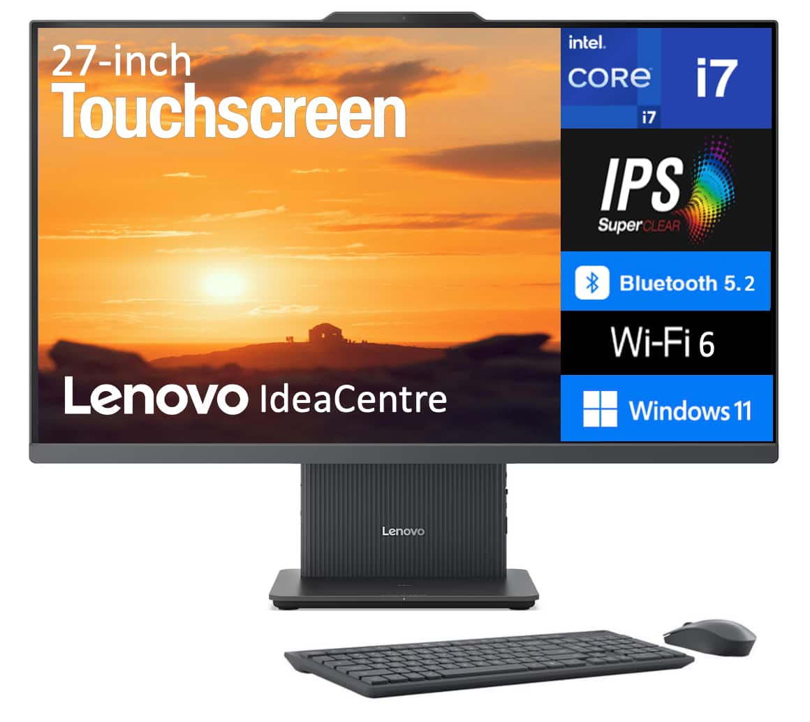 Lenovo - IdeaCentre All-in-One 27 FHD (Intel i7-13620H, 32GB DDR5, 2TB PCIe SSD, Intel UHD, Win 11 Pro) - Luna Grey