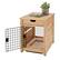 Alt View 14. TRINITY - 18" Natural Pet Crate End Table w/ Drawer - Natural.