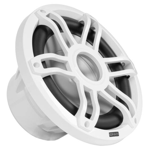 Back. NVX - 10" V-Series Single 4-ohm Marine Subwoofer with LED Lighting - White.