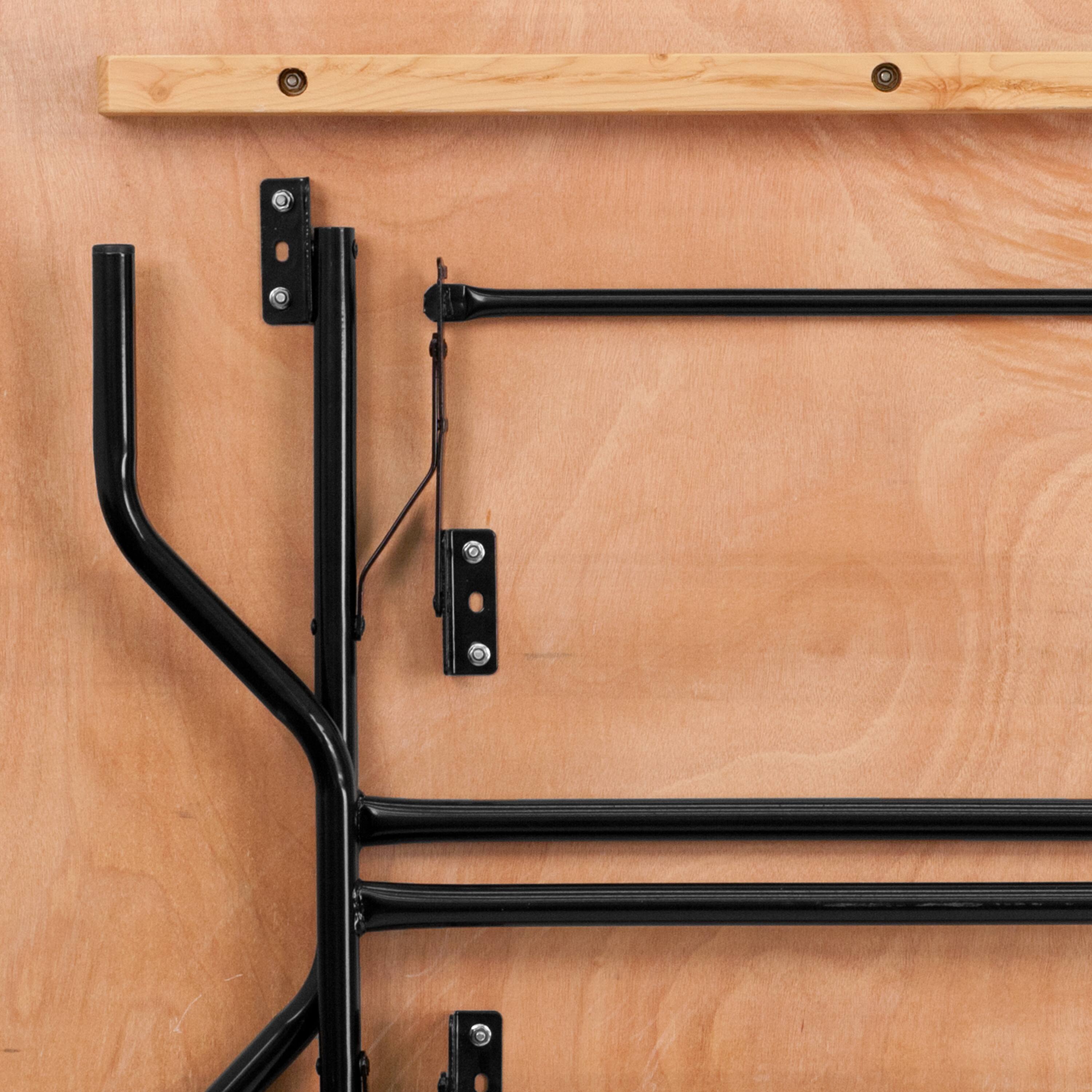 Alt View 7. Emma + Oliver - 4-Foot Square Wood Folding Banquet Table - Natural.